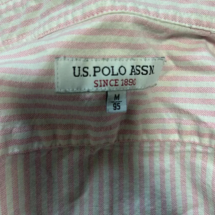 [BUNJANG] US Polo Assn. Pink Striped Shirt (Men&