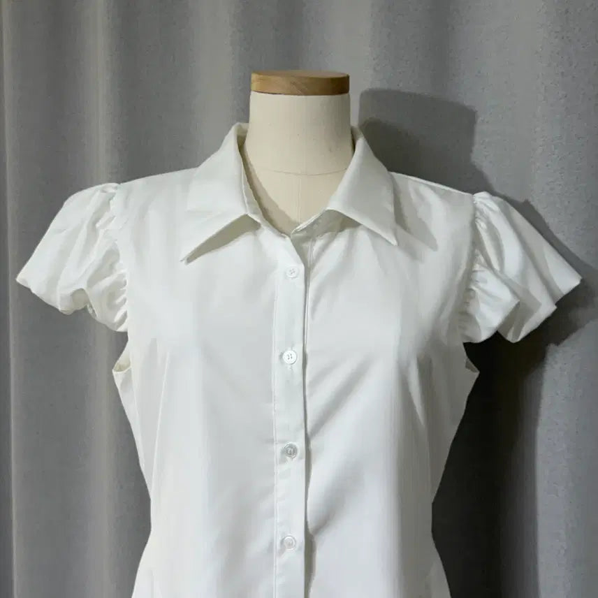 [BUNJANG] DINT D5338 Puff Shirt Dress - New / 딘트 (DINT) D5338 퍼프 셔츠 원피스 - 미착용 새상품