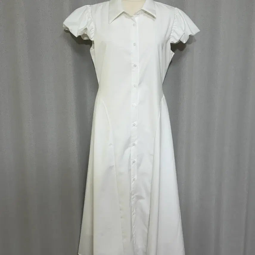 [BUNJANG] DINT D5338 Puff Shirt Dress - New / 딘트 (DINT) D5338 퍼프 셔츠 원피스 - 미착용 새상품