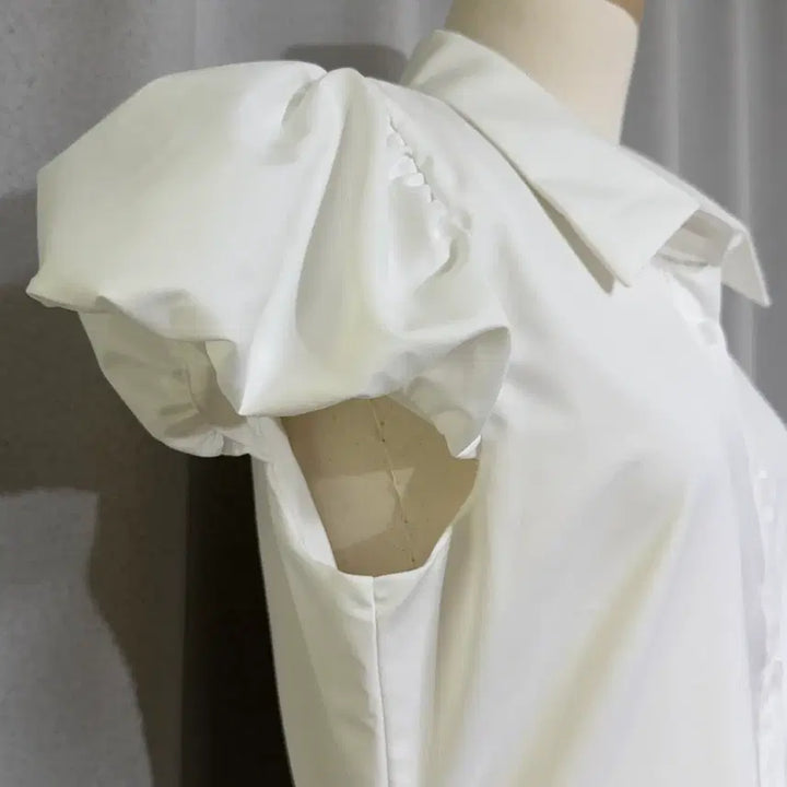 [BUNJANG] DINT D5338 Puff Shirt Dress - New / 딘트 (DINT) D5338 퍼프 셔츠 원피스 - 미착용 새상품