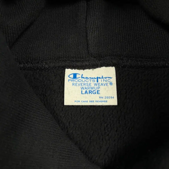 [BUNJANG] Champion Reverse Weave Hoodie / 챔피온 블랙컬러 리버스위브 후드티