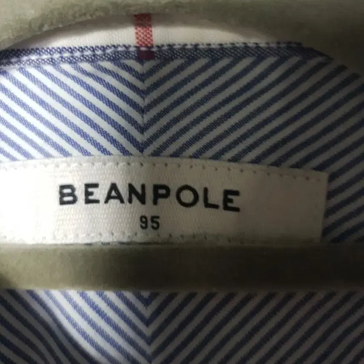 [BUNJANG] Beanpole White Check Long Sleeve Shirt / 빈폴 화이트 체크 긴팔 셔츠 1100861