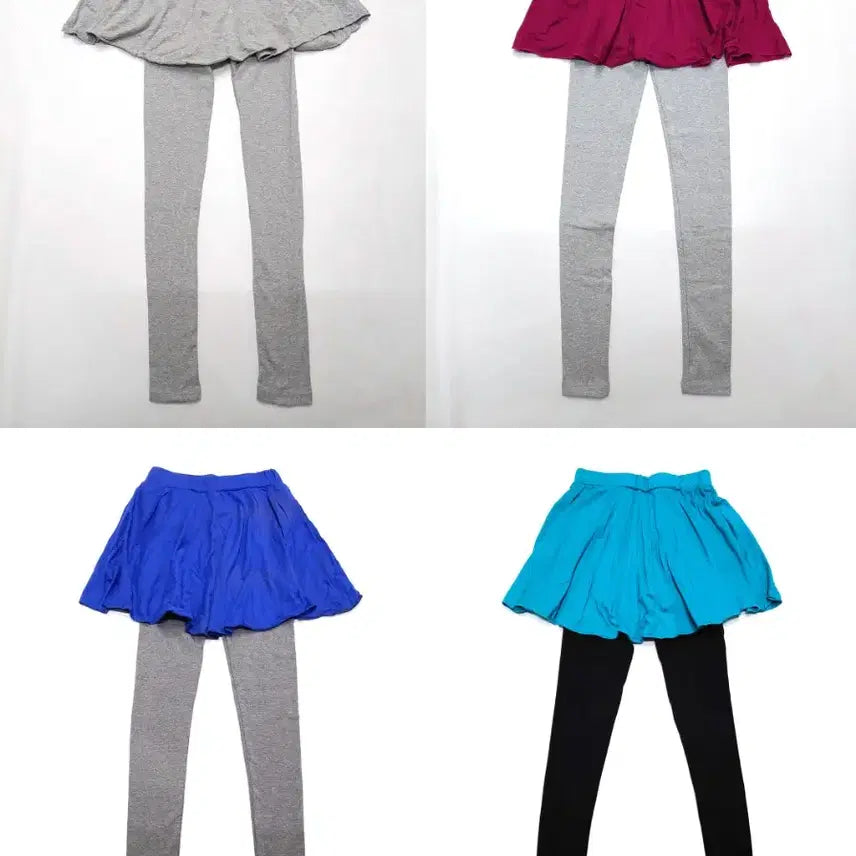 [BUNJANG] Flare Skirt Leggings Set / 플레어 스커트 레깅스 4종 세트 새제품 국산