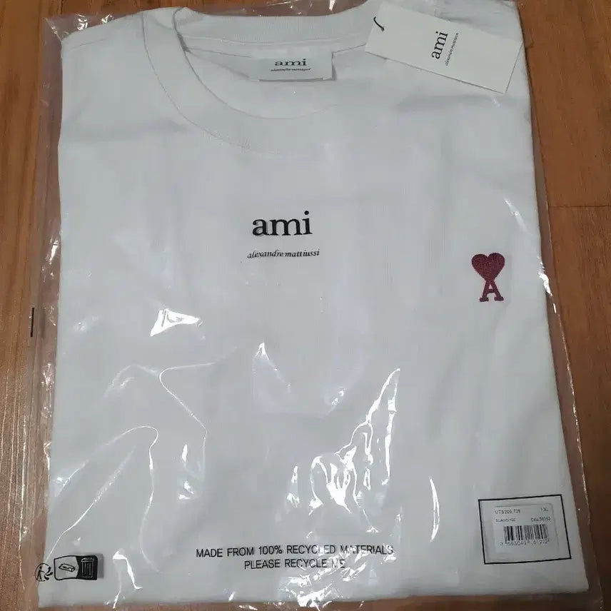 [BUNJANG] BTS ARMY Heart Logo Long Sleeve T-shirt White XL / 아미 하트 로고 긴팔 티셔츠 화이트 새상품xl