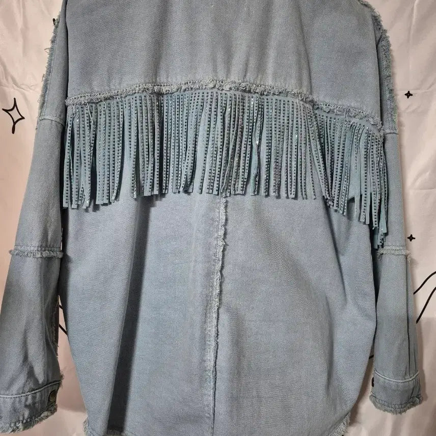 [BUNJANG] ZARA Denim Fringe Jacket / 자라 데님 프린지 청자켓