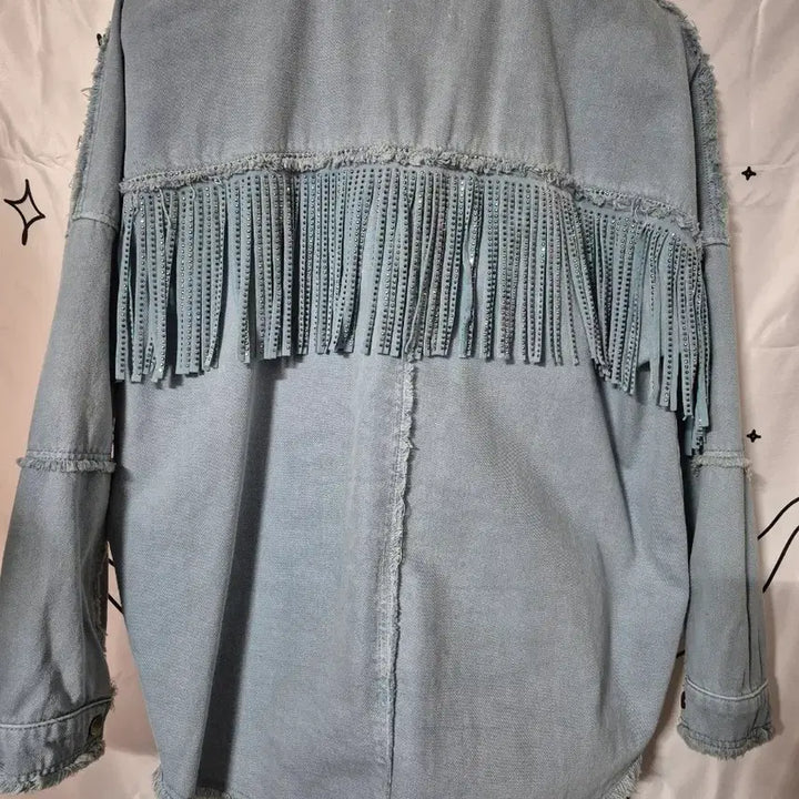 [BUNJANG] ZARA Denim Fringe Jacket / 자라 데님 프린지 청자켓
