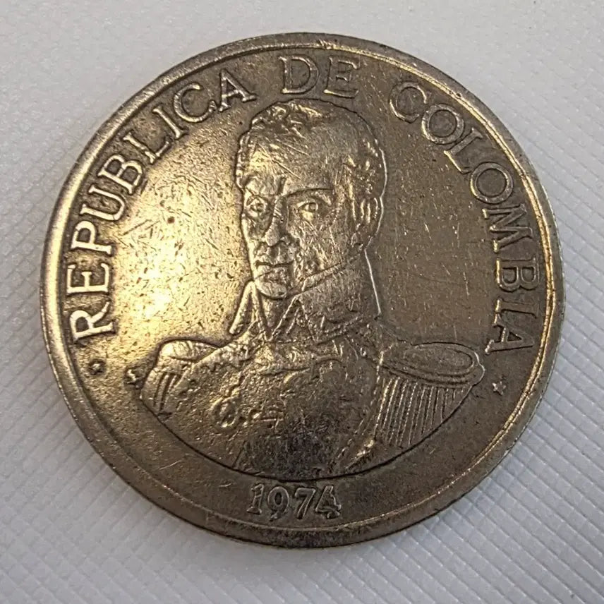 [BUNJANG] Colombia 1 Peso Coin 1974 / 1974년 콜롬비아 1페소 주화 zk-1613