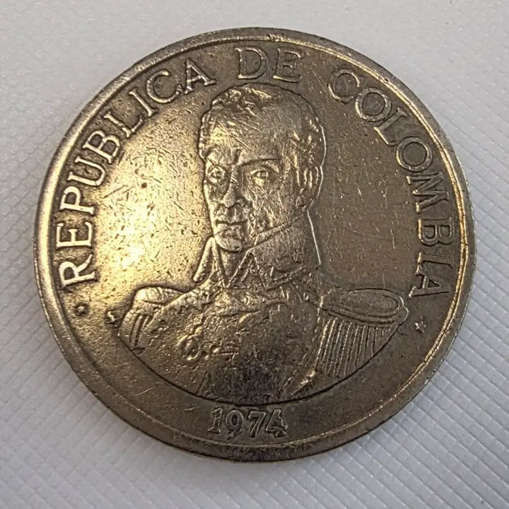 [BUNJANG] Colombia 1 Peso Coin 1974 / 1974년 콜롬비아 1페소 주화 zk-1613