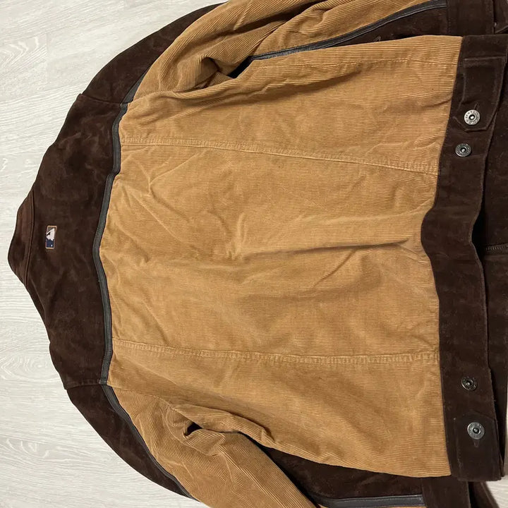 [BUNJANG] MLB Cowhide Corduroy Jacket 105 / MLB 소가죽 골덴 자켓 105
