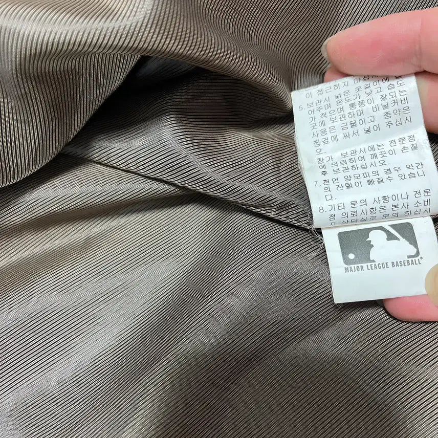 [BUNJANG] MLB Cowhide Corduroy Jacket 105 / MLB 소가죽 골덴 자켓 105