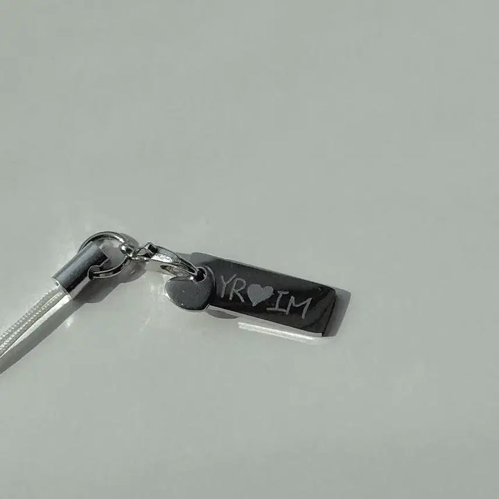 [BUNJANG] Custom Engraved Stainless Steel Initial Keyring / [각인가능] 써지컬 기념일 생일 선물 별자리 이니셜 각인 키링 열쇠고리