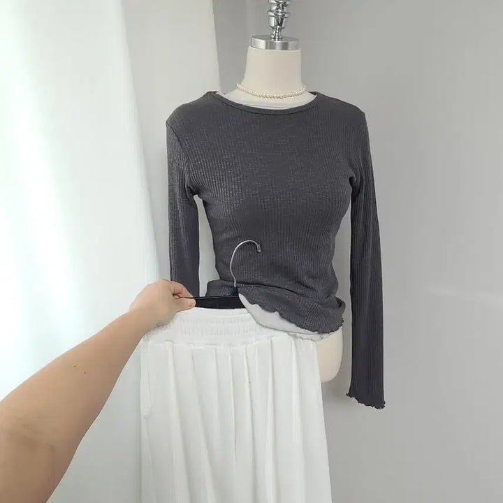 [BUNJANG] AB Modal Wave T-Shirt / 새-ab-모달웨이브티(복수할인)