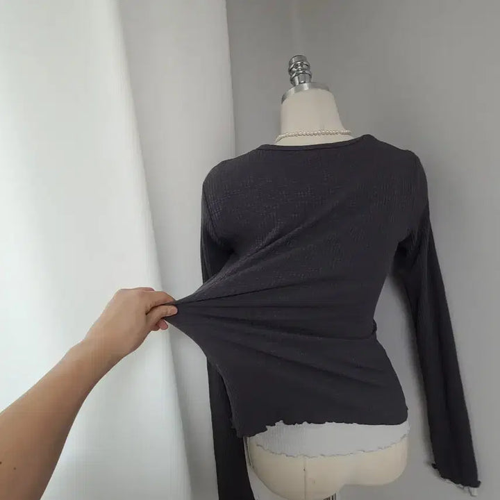 [BUNJANG] AB Modal Wave T-Shirt / 새-ab-모달웨이브티(복수할인)