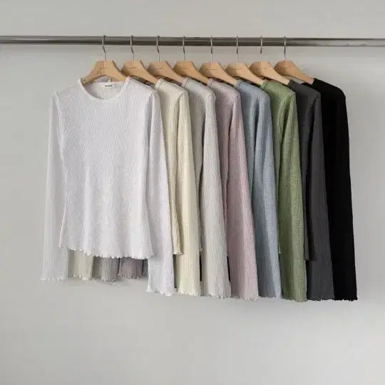 [BUNJANG] AB Modal Wave T-Shirt / 새-ab-모달웨이브티(복수할인)