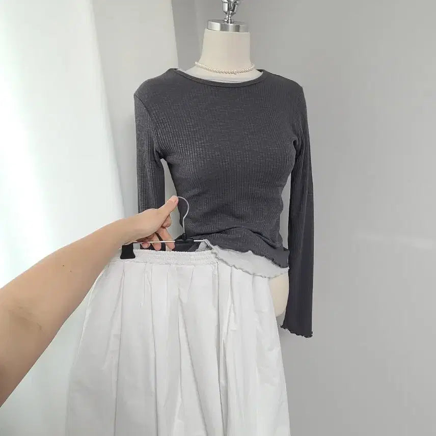 [BUNJANG] AB Modal Wave T-Shirt / 새-ab-모달웨이브티(복수할인)