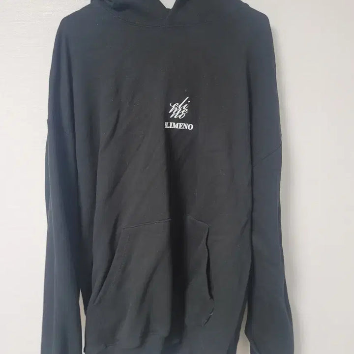 [BUNJANG] Elemyno Daisy Oversized Hoodie Black XL / [새상품] XL 엘리메노 데이지 오버핏 후드티셔츠 블랙