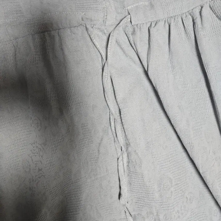 [BUNJANG] Mint Embroidered Long Dress / 민트색 자수 롱 원피스