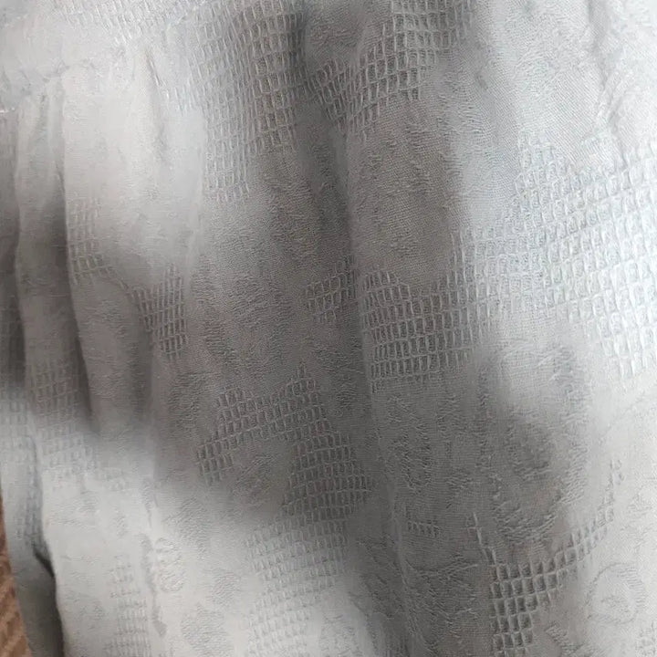[BUNJANG] Mint Embroidered Long Dress / 민트색 자수 롱 원피스