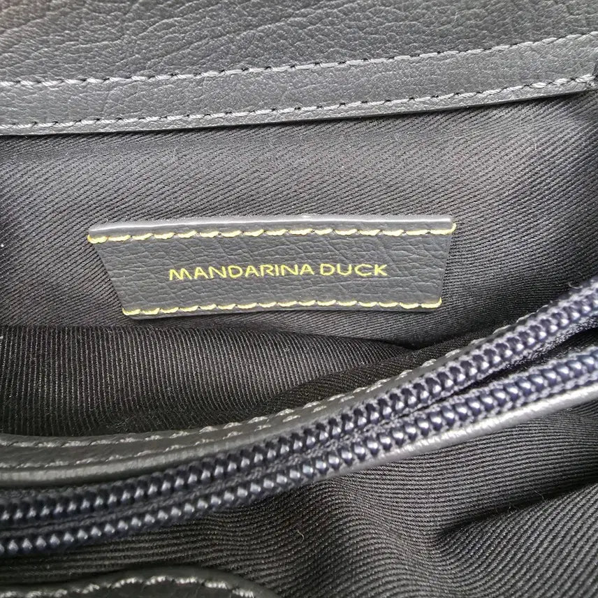 [BUNJANG] Mandarina Duck Mellow Leather Tote Crossbody Bag / 만다리나덕 멜로우 가죽 토트겸 크로스백