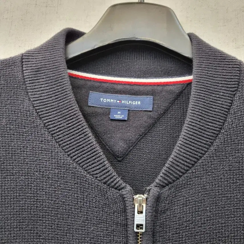 [BUNJANG] Tommy Hilfiger Two-Way Knit Zip-Up / 타미힐피거 투웨이 니트 집업