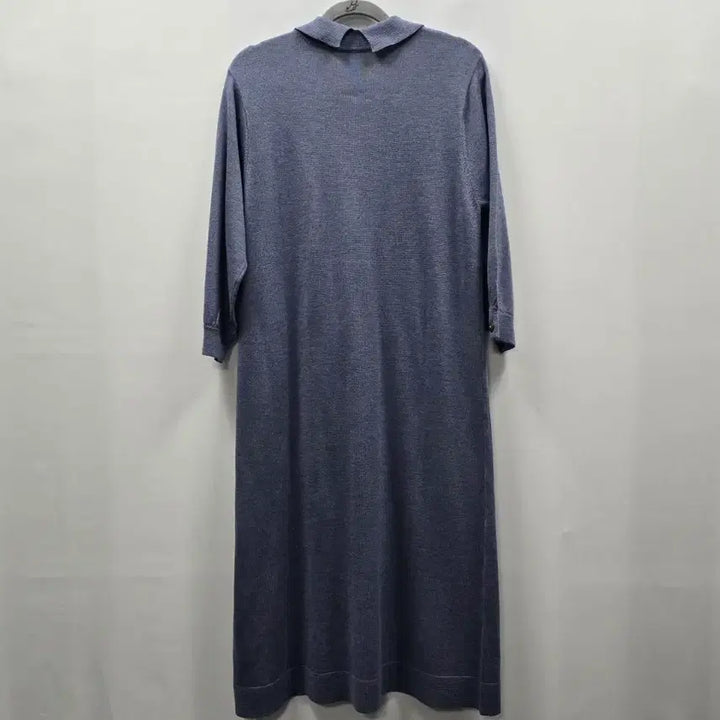 [BUNJANG] Hellen Karen Blue Collar Neck Knit Long Dress / 1342 hellen karen 블루 카라넥 니트 롱 원피스 66