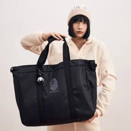[BUNJANG] A Bathing Ape Black Tote Bag / 베이프 블랙 토트백 숄더백