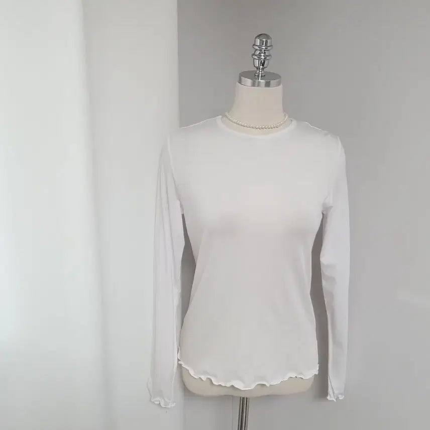 [BUNJANG] Tension Frill T-shirt / 새-텐션프릴티(복수할인)