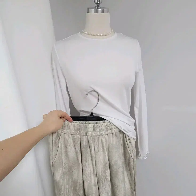 [BUNJANG] Tension Frill T-shirt / 새-텐션프릴티(복수할인)