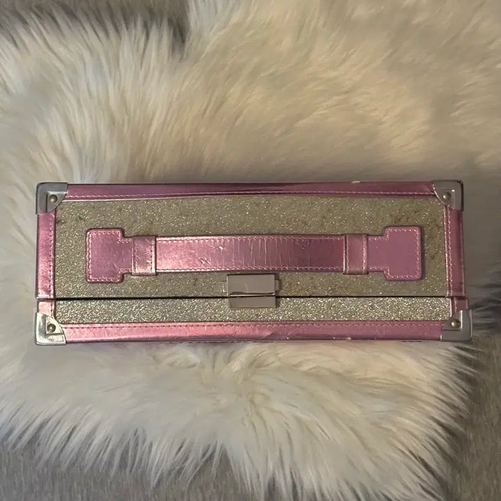 [BUNJANG] Hello Kitty Leopard Print Makeup Box / 헬로키티 수납함 메이크업박스 갸루 호피 레오파드 핑크 키티 큐빅 빈티지