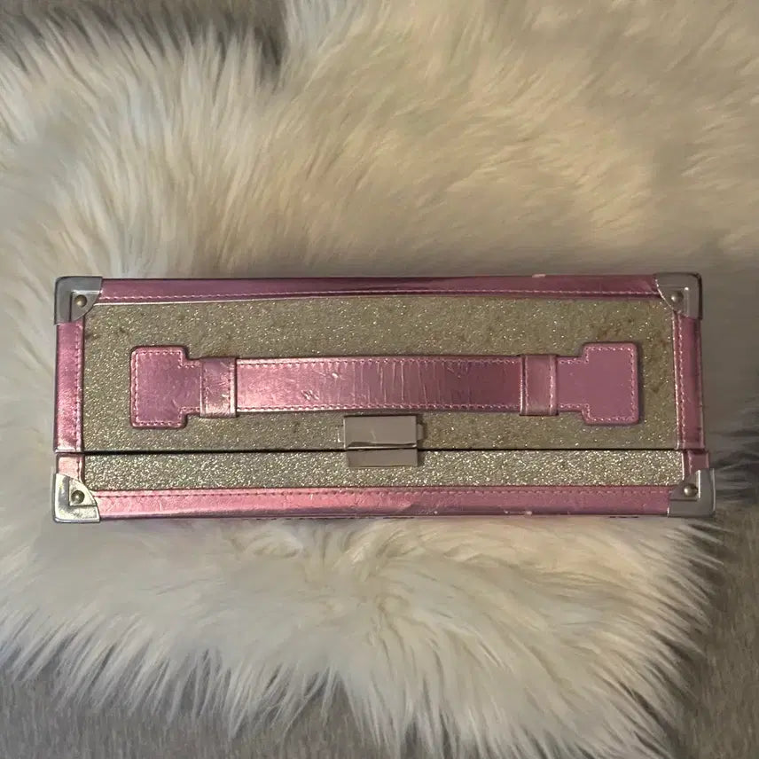 [BUNJANG] Hello Kitty Leopard Print Makeup Box / 헬로키티 수납함 메이크업박스 갸루 호피 레오파드 핑크 키티 큐빅 빈티지