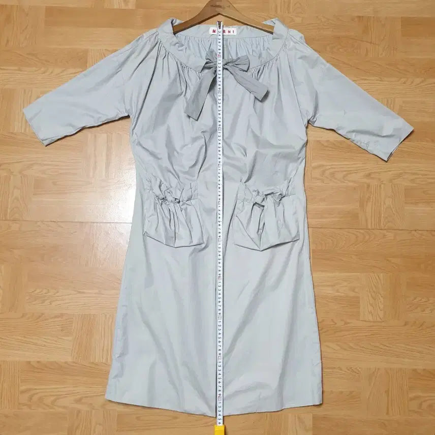 [BUNJANG] MARNI Ruffle Open Trench Coat / 명품 MARNI 마르니 쇼라인 리본셔링 오픈 원피스형 트렌치 자켓 코트