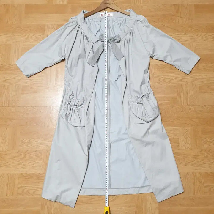 [BUNJANG] MARNI Ruffle Open Trench Coat / 명품 MARNI 마르니 쇼라인 리본셔링 오픈 원피스형 트렌치 자켓 코트