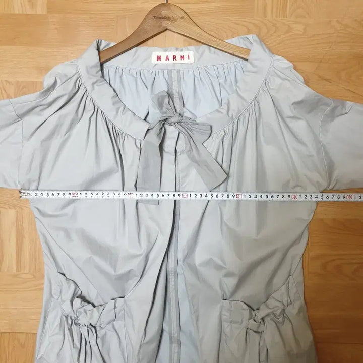[BUNJANG] MARNI Ruffle Open Trench Coat / 명품 MARNI 마르니 쇼라인 리본셔링 오픈 원피스형 트렌치 자켓 코트