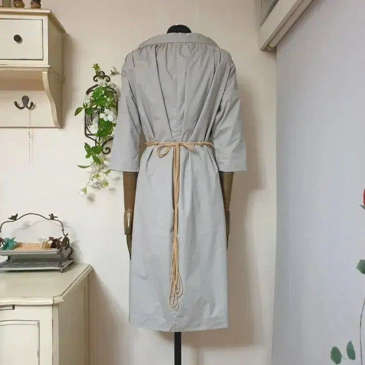 [BUNJANG] MARNI Ruffle Open Trench Coat / 명품 MARNI 마르니 쇼라인 리본셔링 오픈 원피스형 트렌치 자켓 코트
