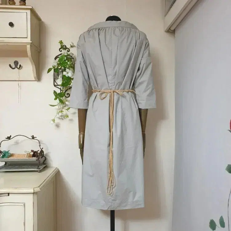 [BUNJANG] MARNI Ruffle Open Trench Coat / 명품 MARNI 마르니 쇼라인 리본셔링 오픈 원피스형 트렌치 자켓 코트