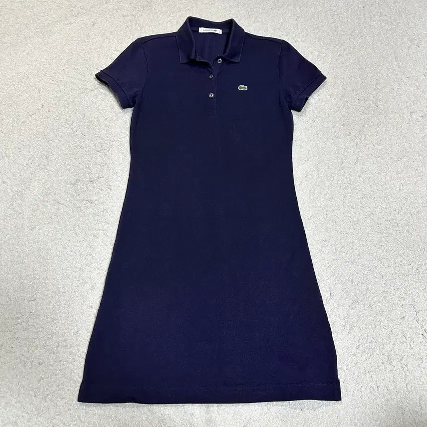 [BUNJANG] Lacoste Navy Pique Short Sleeve Dress (Size 95) / 라코스테 네이비 피케 반팔 원피스 95