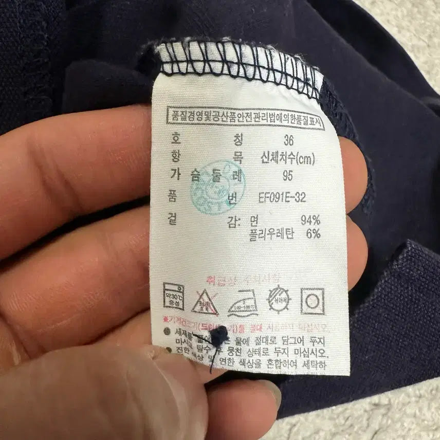 [BUNJANG] Lacoste Navy Pique Short Sleeve Dress (Size 95) / 라코스테 네이비 피케 반팔 원피스 95