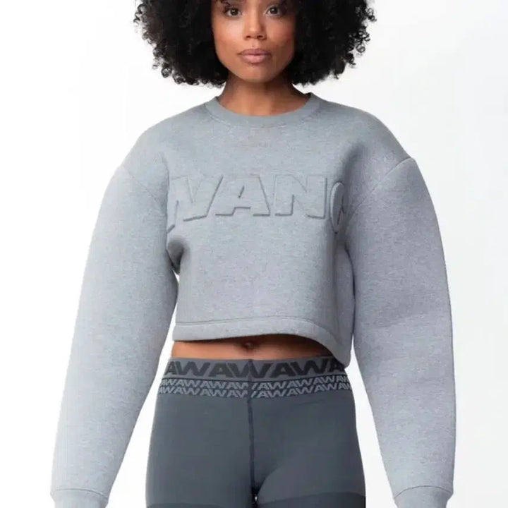 [BUNJANG] Alexander Wang x H&amp;M Crop Sweatshirt (XS) / (xs) 알렉산더왕 x H&amp;M 크롭 스웻셔츠