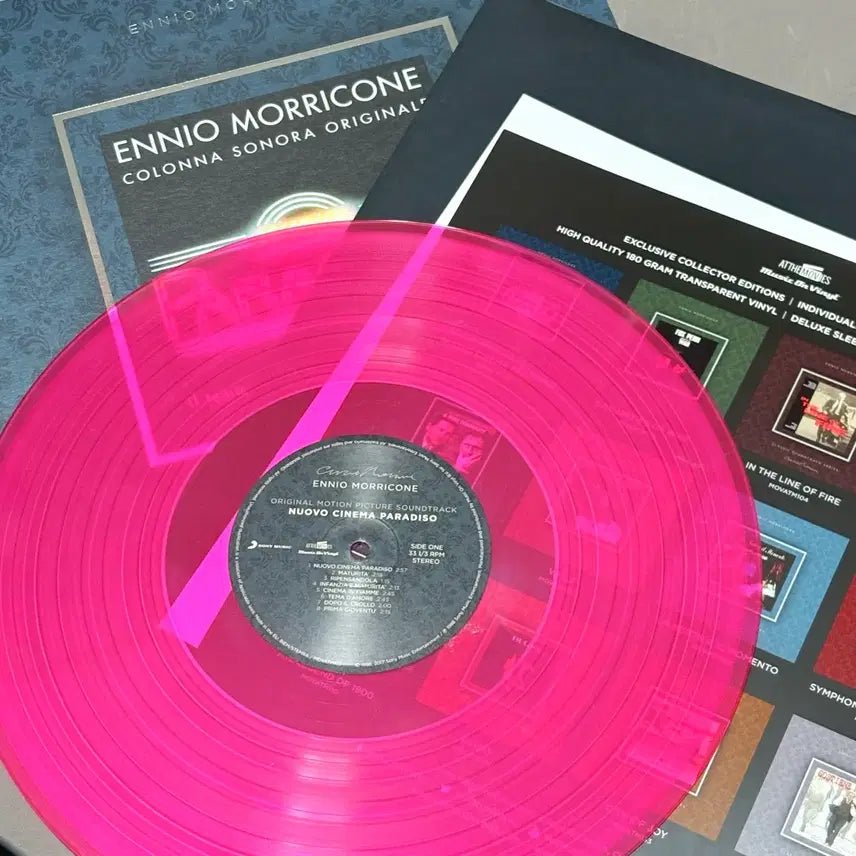 [BUNJANG] Ennio Morricone Cinema Paradiso Hot Pink Vinyl LP / 엔니오 모리꼬네 시네마천국 핫핑크 바이닐 lp