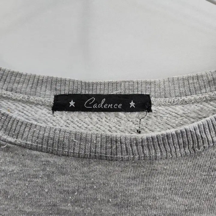 [BUNJANG] Vintage Casual Lettering Gray Sweatshirt / 빈티지 캐주얼 프레피 레터링 그레이 맨투맨