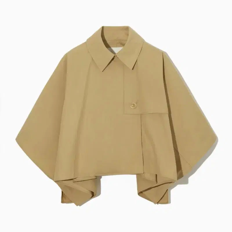 [BUNJANG] COS Cropped Trench Coat Short Cape Beige / COS 크롭 트렌치 코트 숏 케이프 베이지 새상품