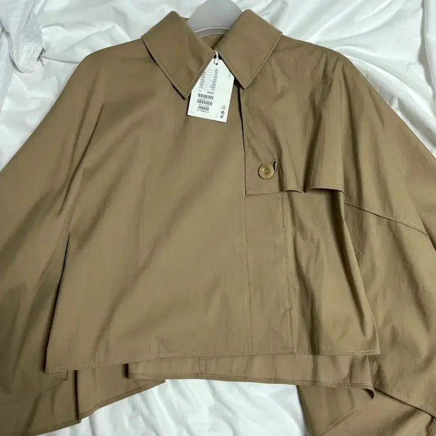 [BUNJANG] COS Cropped Trench Coat Short Cape Beige / COS 크롭 트렌치 코트 숏 케이프 베이지 새상품