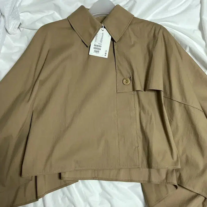 [BUNJANG] COS Cropped Trench Coat Short Cape Beige / COS 크롭 트렌치 코트 숏 케이프 베이지 새상품