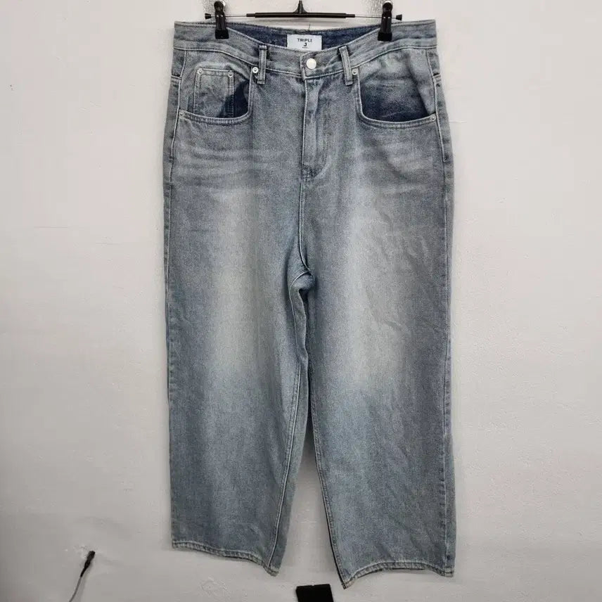 [BUNJANG] Triple J 31-inch Washed Denim Jeans / [31 inch] 트리플J 워싱 데님 팬츠 청바지
