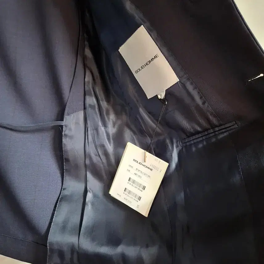 [BUNJANG] Solid Homme Navy Blazer (S181SJ12013N) - New with Tags / 솔리드옴므 네이비블레이저48 택새상품