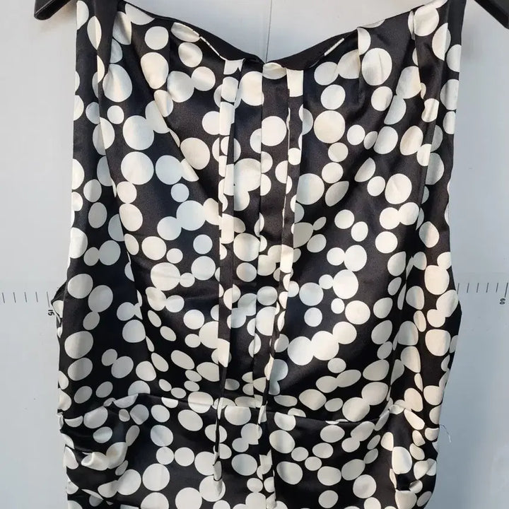 [BUNJANG] Yessica Sleeveless Dot Pattern Long Dress / Yessica 땡땡이 패턴 민소매 롱 원피스