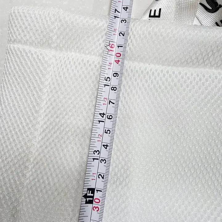 [BUNJANG] Lacoste White Mesh Tote Bag / 라코스테 흰색 매쉬백 쇼퍼백 토트백