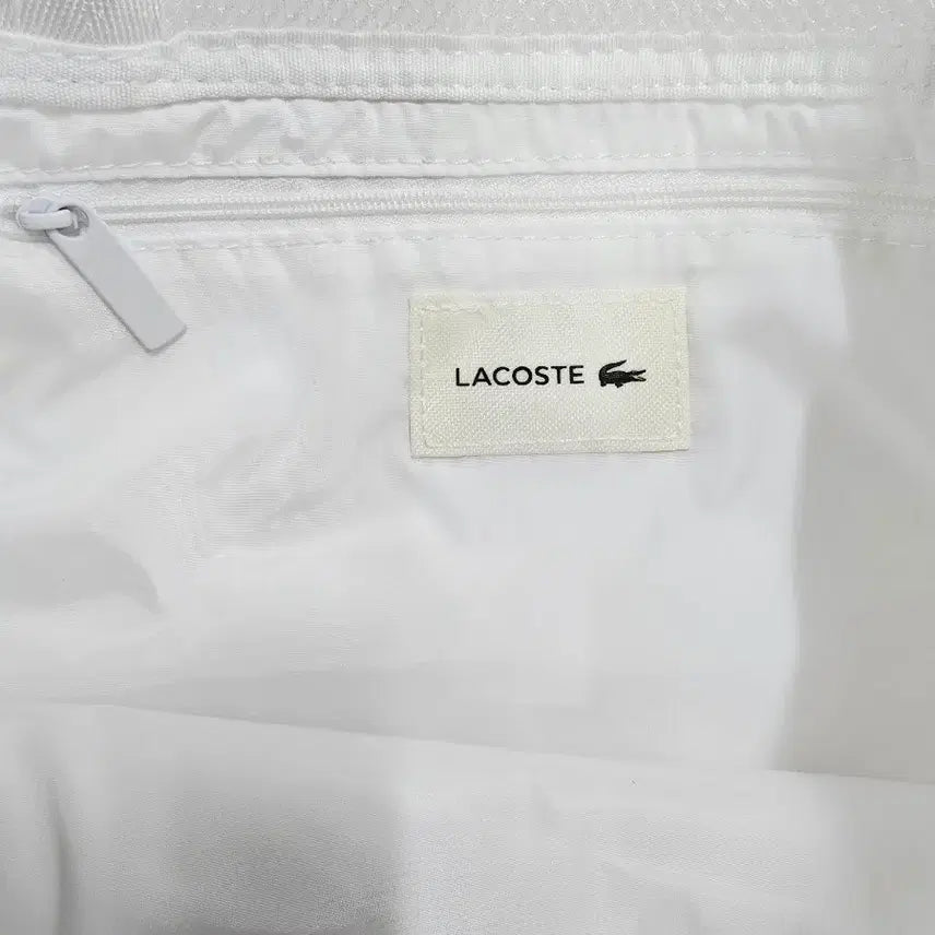 [BUNJANG] Lacoste White Mesh Tote Bag / 라코스테 흰색 매쉬백 쇼퍼백 토트백