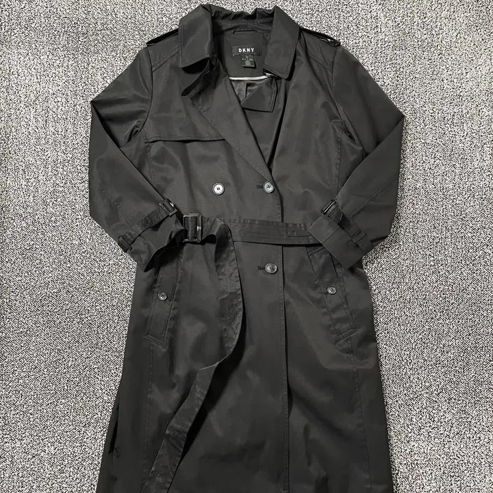 [BUNJANG] DKNY Vintage Trench Coat with Belt / 빈티지9. DKNY 트렌치 코트 블랙 벨트 포함