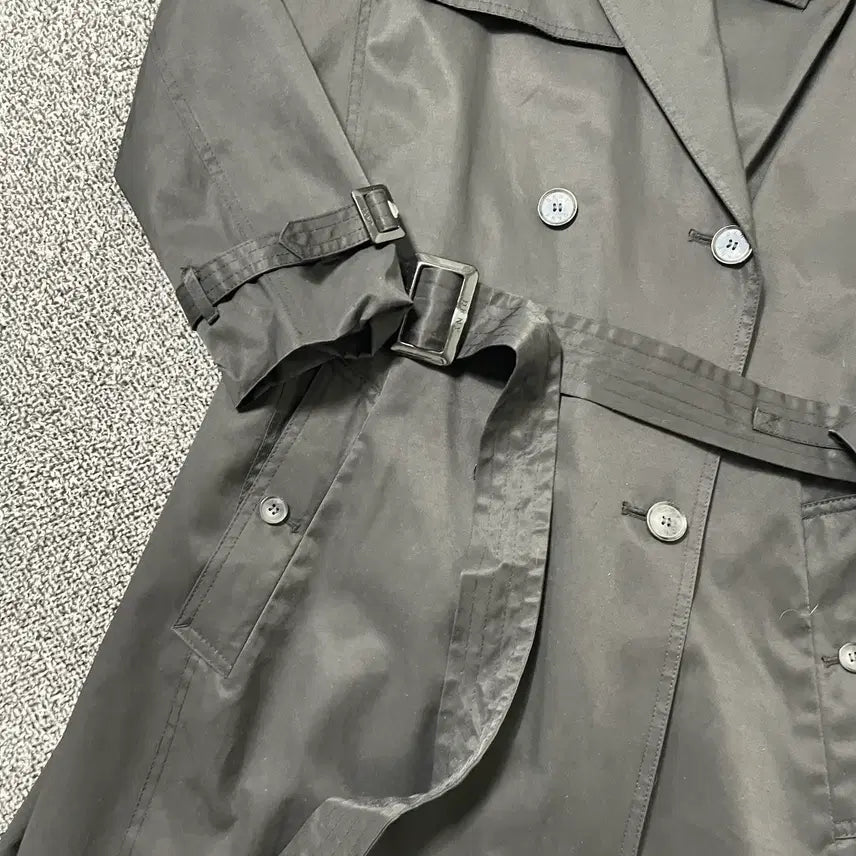 [BUNJANG] DKNY Vintage Trench Coat with Belt / 빈티지9. DKNY 트렌치 코트 블랙 벨트 포함
